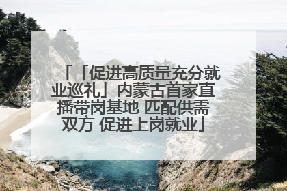 「促进高质量充分就业巡礼」内蒙古首家直播带岗基地 匹配供需双方 促进上岗就业