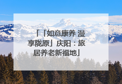 「如意康养 漫享陇原」庆阳：旅居养老新福地