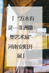 “万木有灵—非洲雕塑艺术展”河南安阳开展