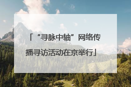 “寻脉中轴”网络传播寻访活动在京举行