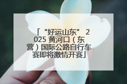“好运山东” 2025 黄河口（东营）国际公路自行车赛即将激情开赛