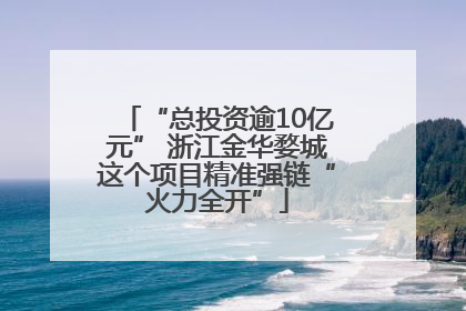 “总投资逾10亿元” 浙江金华婺城这个项目精准强链“火力全开”