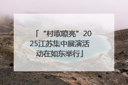 “村歌嘹亮”2025江苏集中展演活动在如东举行