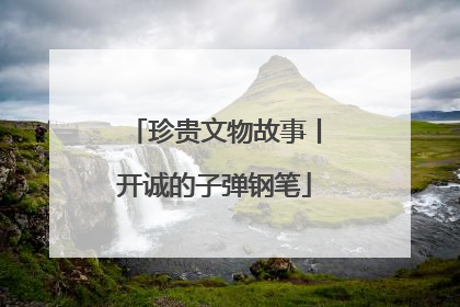 珍贵文物故事丨开诚的子弹钢笔