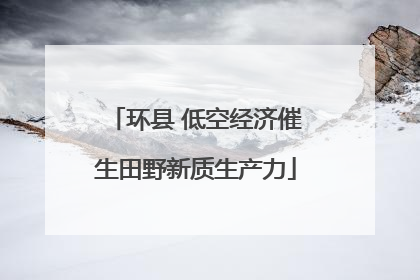 环县 低空经济催生田野新质生产力