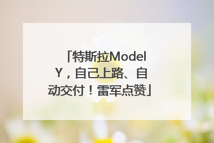 特斯拉Model Y，自己上路、自动交付！雷军点赞