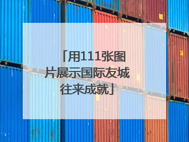 用111张图片展示国际友城往来成就