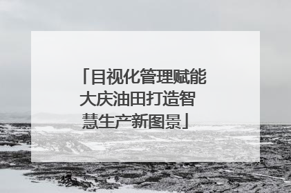 目视化管理赋能 大庆油田打造智慧生产新图景