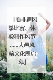 看非遗风筝比赛、体验制作风筝……大邑风筝文化周启幕