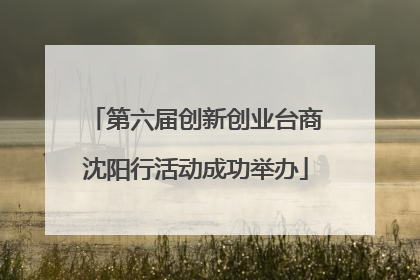 第六届创新创业台商沈阳行活动成功举办