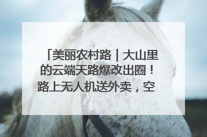 美丽农村路｜大山里的云端天路爆改出圈！路上无人机送外卖，空心村变网红村