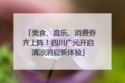 美食、音乐、消费券齐上阵！四川广元开启清凉消夏新体验