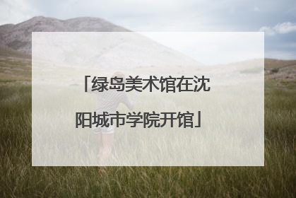 绿岛美术馆在沈阳城市学院开馆