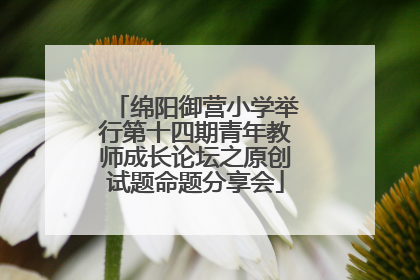 绵阳御营小学举行第十四期青年教师成长论坛之原创试题命题分享会