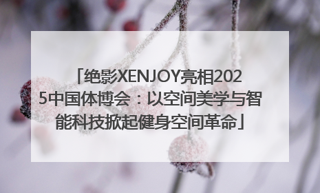 绝影XENJOY亮相2025中国体博会：以空间美学与智能科技掀起健身空间革命