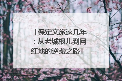 保定文旅这几年：从老城根儿到网红地的逆袭之路