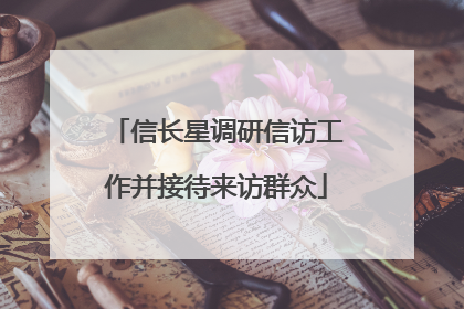 信长星调研信访工作并接待来访群众