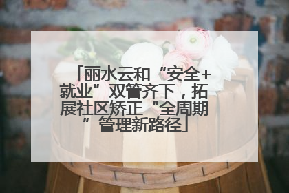 丽水云和“安全+就业”双管齐下，拓展社区矫正“全周期”管理新路径