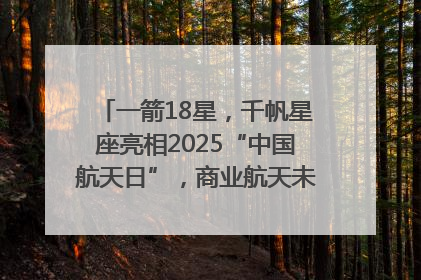 一箭18星，千帆星座亮相2025“中国航天日”，商业航天未来如何改变人类生活？｜海上生明月