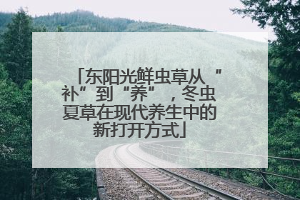 东阳光鲜虫草从“补”到“养”，冬虫夏草在现代养生中的新打开方式