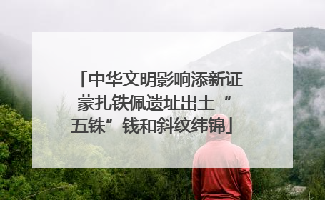 中华文明影响添新证 蒙扎铁佩遗址出土“五铢”钱和斜纹纬锦