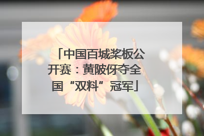 中国百城桨板公开赛：黄陂伢夺全国“双料”冠军