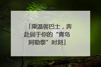 乘温馨巴士，奔赴属于你的“青岛阿勒泰”时刻