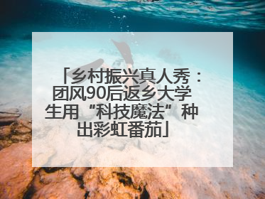 乡村振兴真人秀：团风90后返乡大学生用“科技魔法”种出彩虹番茄