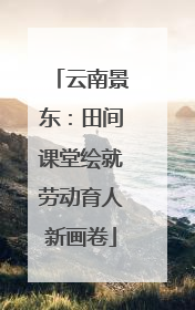 云南景东：田间课堂绘就劳动育人新画卷