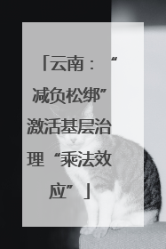 云南：“减负松绑”激活基层治理“乘法效应”