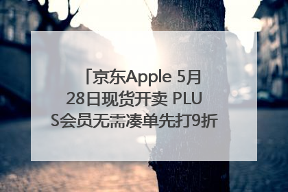 京东Apple 5月28日现货开卖 PLUS会员无需凑单先打9折再叠618优惠
