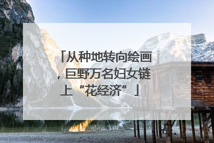 从种地转向绘画，巨野万名妇女链上“花经济”