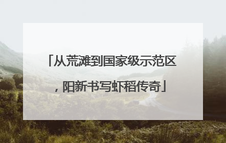 从荒滩到国家级示范区，阳新书写虾稻传奇