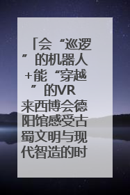 会“巡逻”的机器人+能“穿越”的VR 来西博会德阳馆感受古蜀文明与现代智造的时空对话｜西博视界