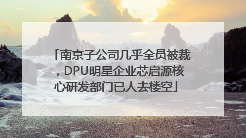 南京子公司几乎全员被裁，DPU明星企业芯启源核心研发部门已人去楼空