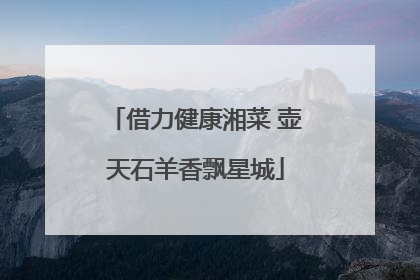 借力健康湘菜 壶天石羊香飘星城
