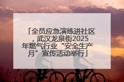 全员应急演练进社区,武汉龙泉街2025年燃气行业“安全生产月”宣传活动举行