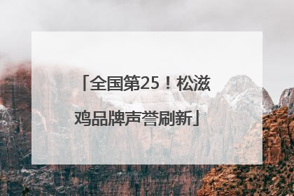 全国第25！松滋鸡品牌声誉刷新