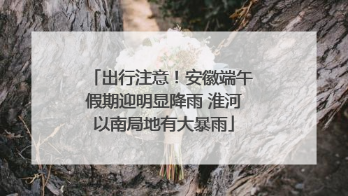 出行注意！安徽端午假期迎明显降雨 淮河以南局地有大暴雨