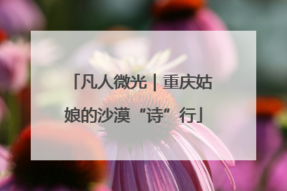 凡人微光｜重庆姑娘的沙漠“诗”行