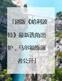 剧版《哈利波特》最新选角出炉，马尔福饰演者公开
