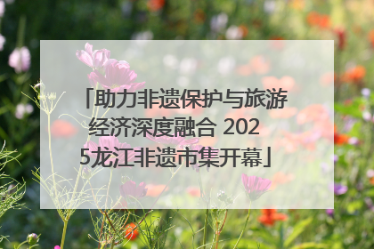 助力非遗保护与旅游经济深度融合 2025龙江非遗市集开幕