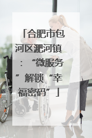 合肥市包河区淝河镇：“微服务”解锁“幸福密码”