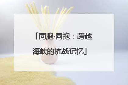 同胞·同袍：跨越海峡的抗战记忆