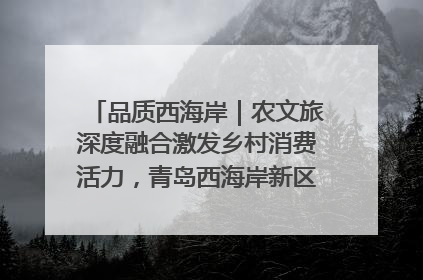 品质西海岸｜农文旅深度融合激发乡村消费活力，青岛西海岸新区的乡村振兴实践