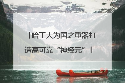 哈工大为国之重器打造高可靠“神经元”