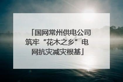 国网常州供电公司筑牢“花木之乡”电网抗灾减灾根基