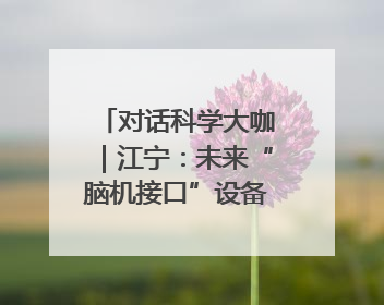 对话科学大咖｜江宁：未来“脑机接口”设备或将人手几台，成都有明确的技术优势