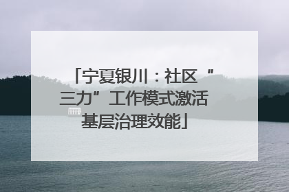 宁夏银川：社区“三力”工作模式激活基层治理效能