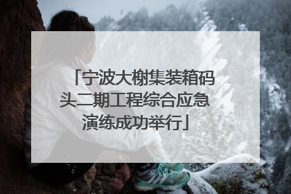 宁波大榭集装箱码头二期工程综合应急演练成功举行